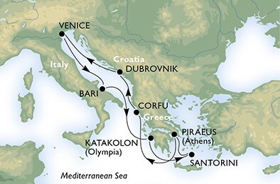MÉDITERRANÉE - Italie,  Grèce,  Croatie