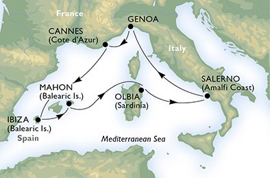 Собираемся в круиз MSC Sinfonia по Средиземноморью летом 2014