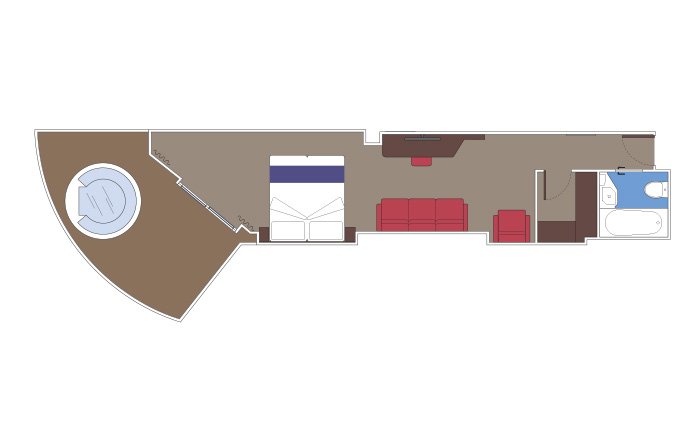 Premium Suite Aurea with whirlpool, MSC Seashore | MSC Cruises