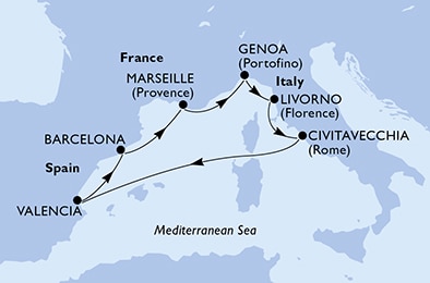 Carte de l’itinéraire