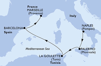 Carte de l’itinéraire