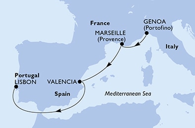 Carte de l’itinéraire