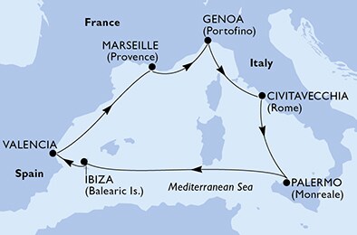 Carte de l’itinéraire