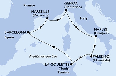 Carte de l’itinéraire