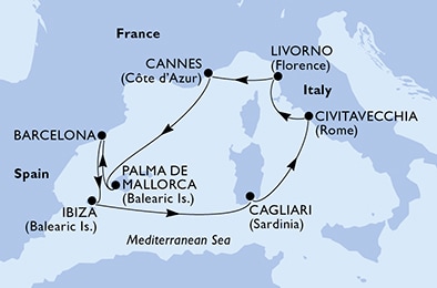 Carte de l’itinéraire
