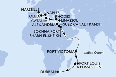 Carte de l’itinéraire