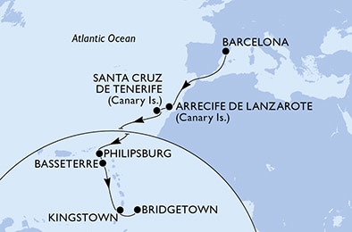 Carte de l’itinéraire