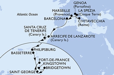 Carte de l’itinéraire