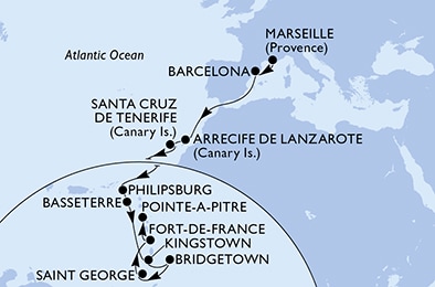 Carte de l’itinéraire