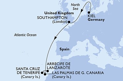 Carte de l’itinéraire