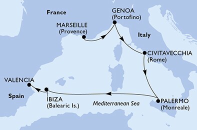 Carte de l’itinéraire