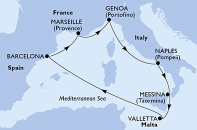 Carte de l’itinéraire