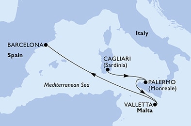 Carte de l’itinéraire