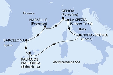 Carte de l’itinéraire