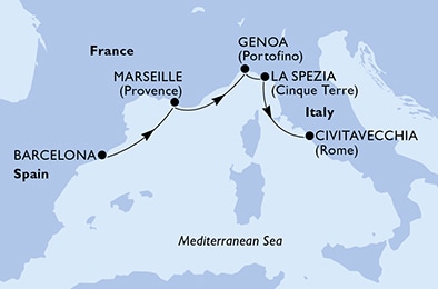 Carte de l’itinéraire