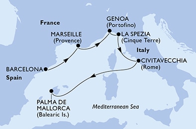 Carte de l’itinéraire