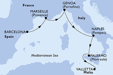 Carte de l’itinéraire