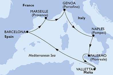 Carte de l’itinéraire