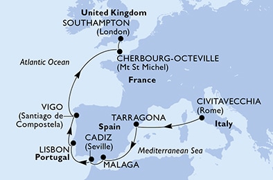 Carte de l’itinéraire