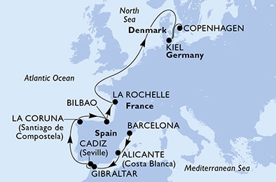 Carte de l’itinéraire