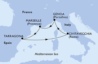 Carte de l’itinéraire