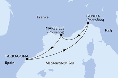 Carte de l’itinéraire