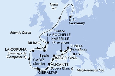 Carte de l’itinéraire