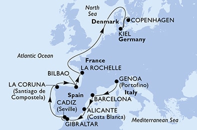 Carte de l’itinéraire
