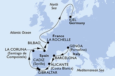 Carte de l’itinéraire
