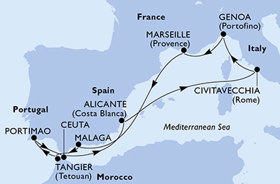 Carte de l’itinéraire