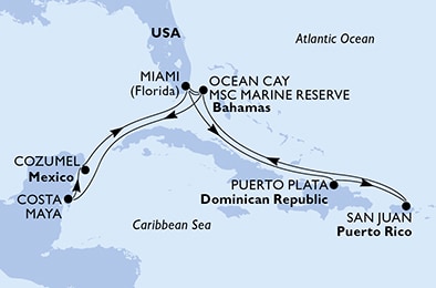 Carte de l’itinéraire