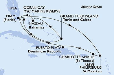 Carte de l’itinéraire