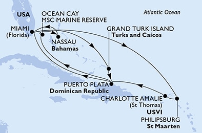 Carte de l’itinéraire