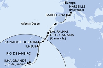 Carte de l’itinéraire