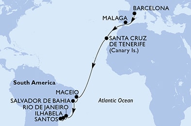 Carte de l’itinéraire
