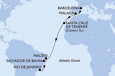 Carte de l’itinéraire