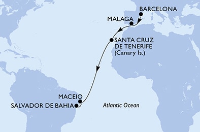 Carte de l’itinéraire