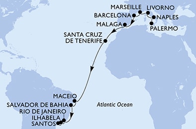 Carte de l’itinéraire