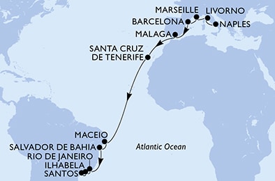 Carte de l’itinéraire