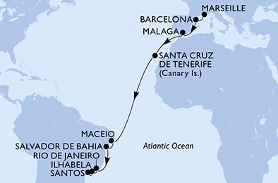 Carte de l’itinéraire