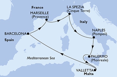 Carte de l’itinéraire