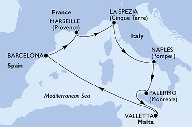 Carte de l’itinéraire