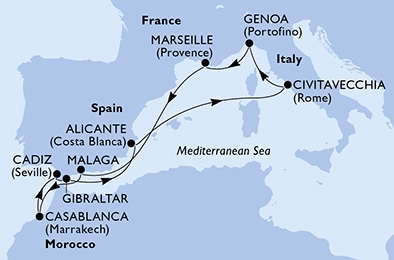 Carte de l’itinéraire