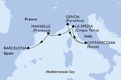 Carte de l’itinéraire