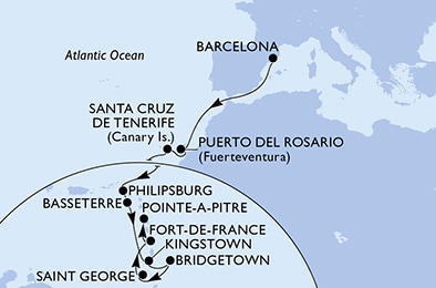 Carte de l’itinéraire