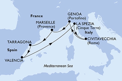 Carte de l’itinéraire