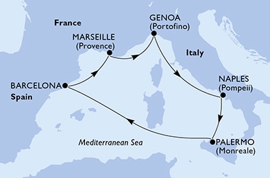 Carte de l’itinéraire